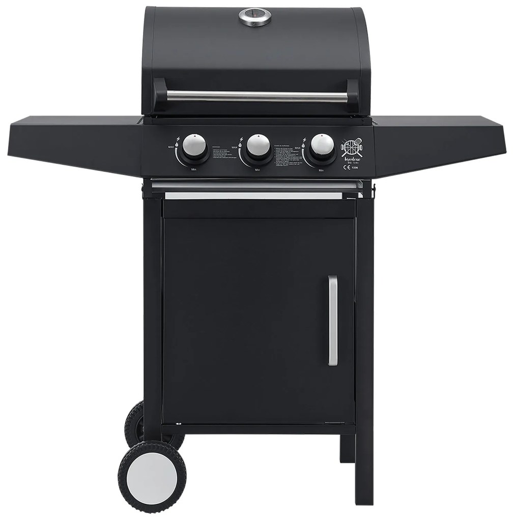 Juskys BBQ gázgrill Louisiana 3 égővel