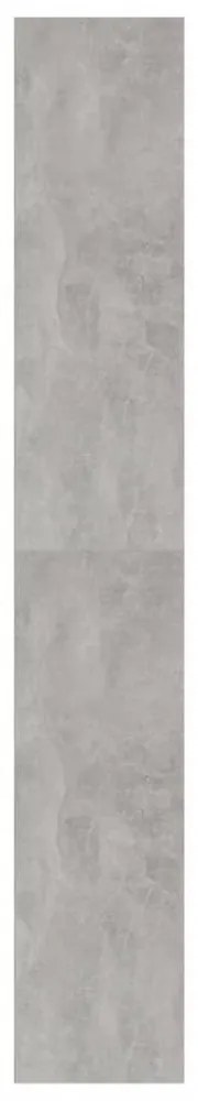 betonszürke szerelt fa könyvszekrény 40 x 30 x 189 cm