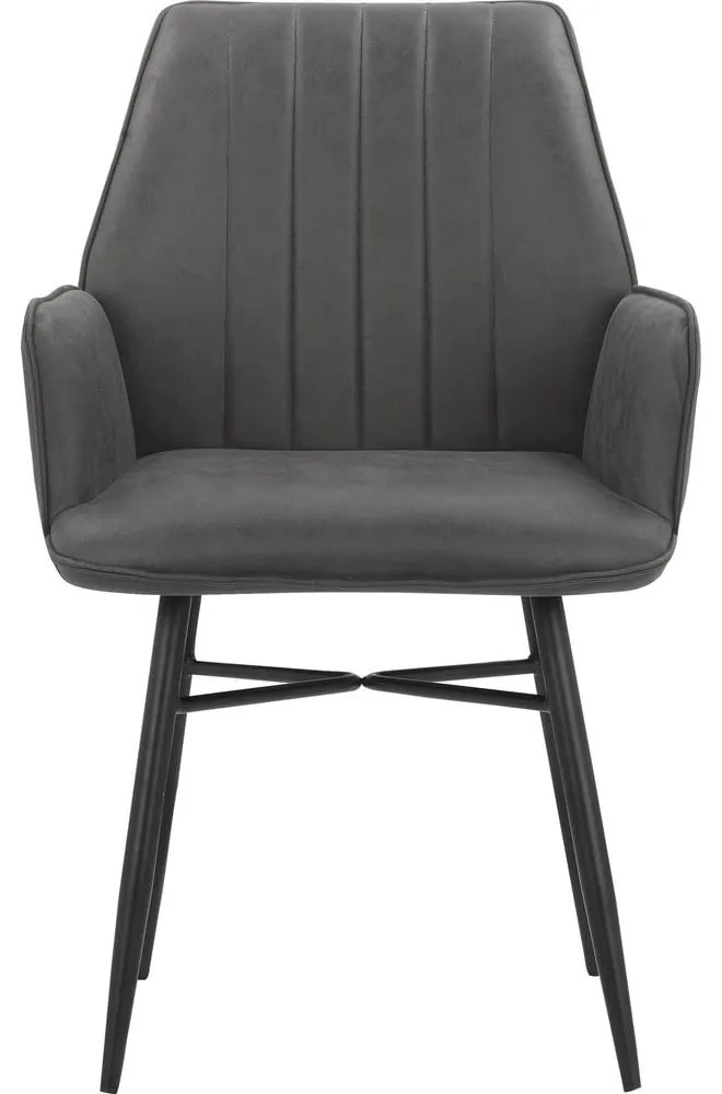 Antracitszürke étkezőszék szett 2 db-os Anzo – Støraa