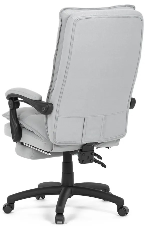 Scaun pivotant de birou cu suport pentru picioare Silver Grey KA-Y350