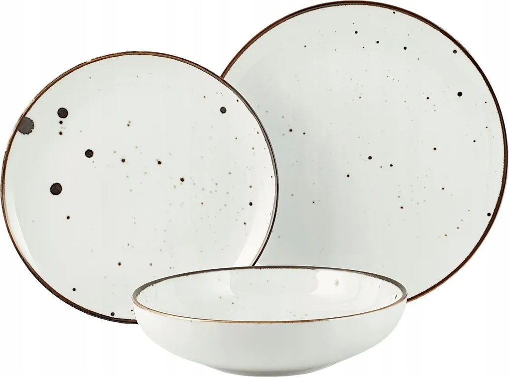 Cottage White porcelán tányér szett Base 6/18 Alumínium Bogucice