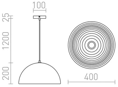 RED - Design Rendl - R13048 - Csillár zsinóron CARISSIMA 1xE27/42W/230V