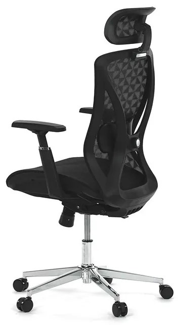 Fekete Hálós Irodai Szék, Szinkron Mechanikával. KA-S258 BK