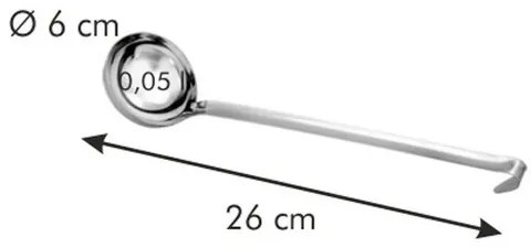 Tescoma GrandCHEF merőkanál, átmérő 6 cm, 0,05 l, 6 cm átmérőjű