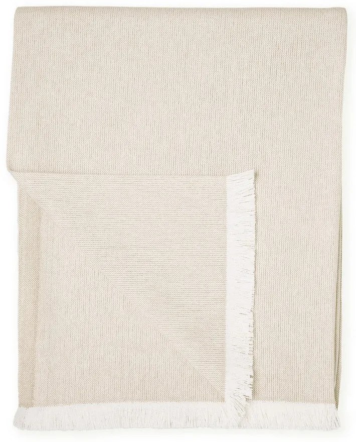 Summer Linen bézs pléd, 140 x 180 cm - Euromant
