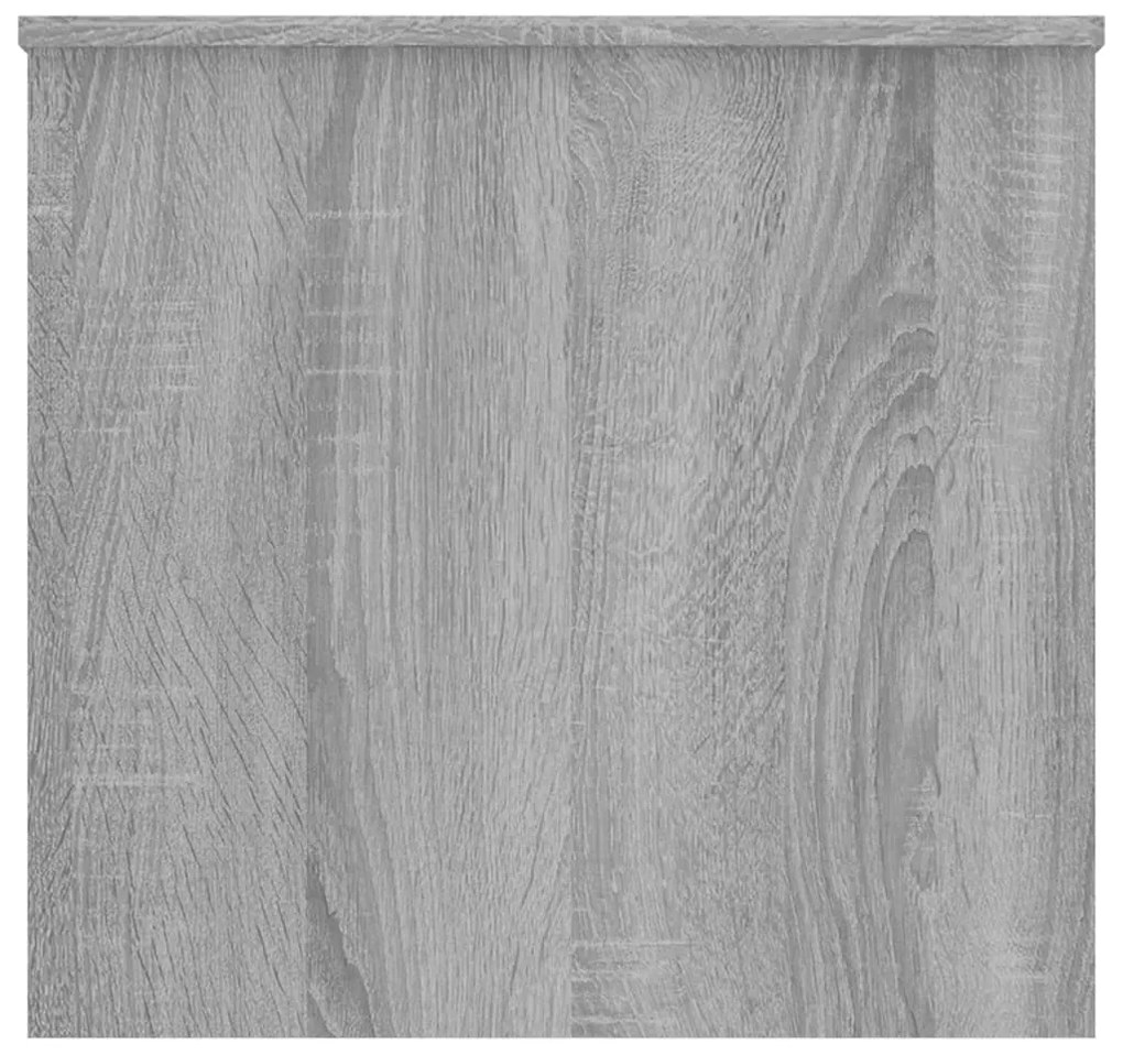 Szürke sonoma színű szerelt fa dohányzóasztal 102x55,5x52,5 cm