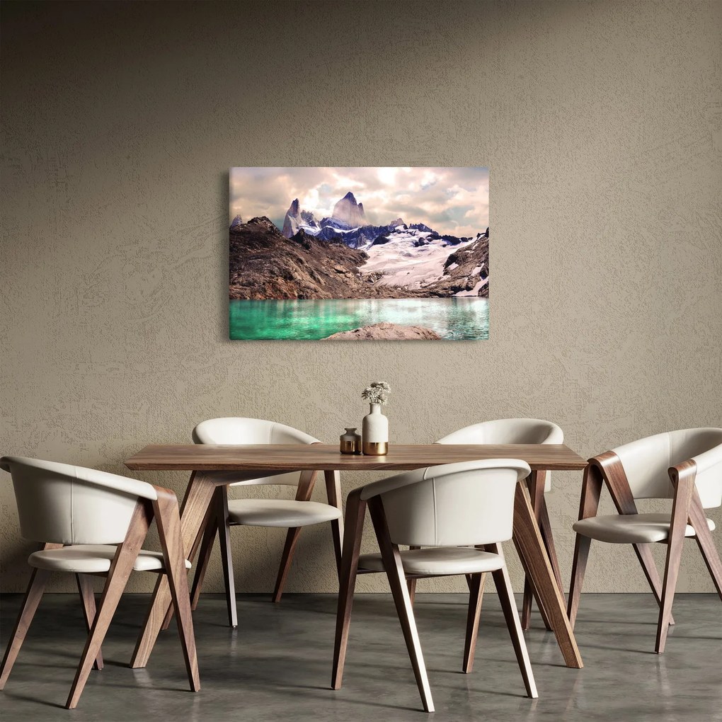 Hegyi tó képe (90x60 cm)