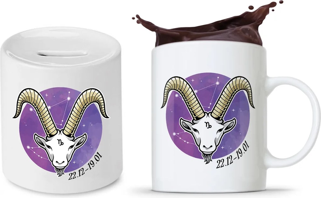 Bögre Persely Szett Csillagjegyek fényképes nyomtatással