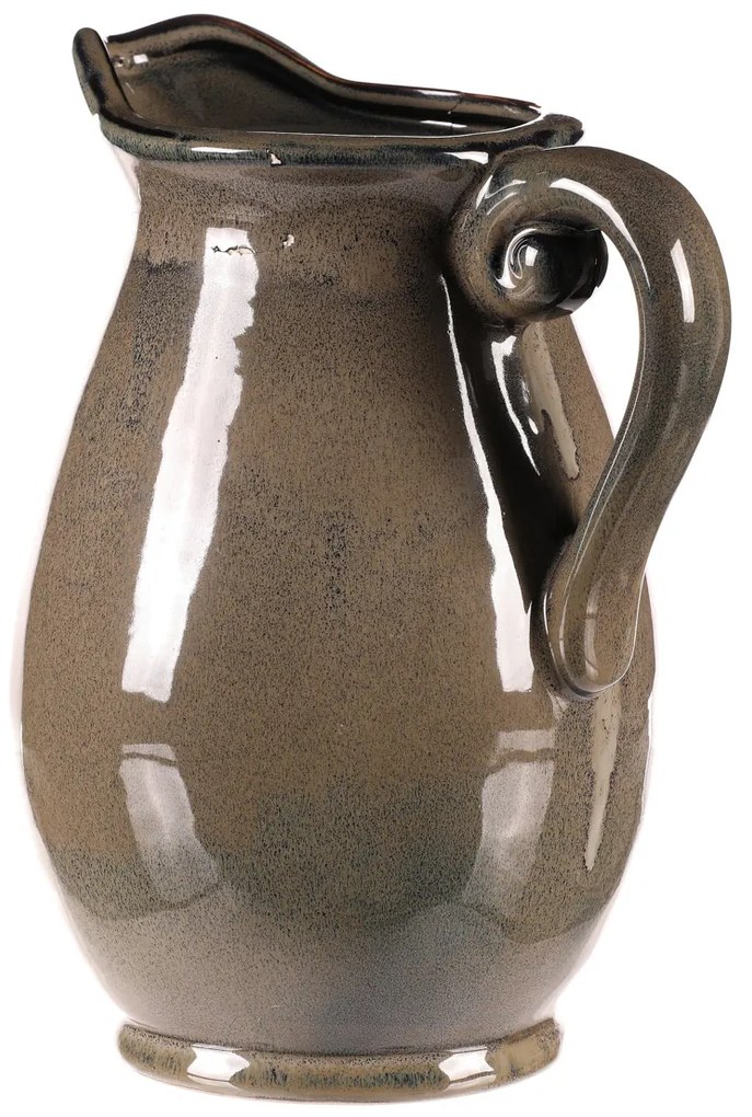 Kerámia kancsó szürke, 18 x 20 x 28 cm, nagy, 28 cm