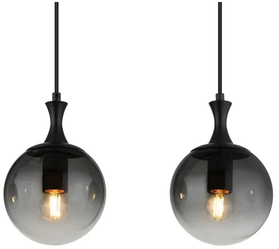 Globo 15885-4H - Csillár zsinóron DALTON 4xE27/10W/230V fekete