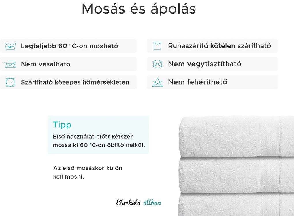 Sárga fürdőlepedő DONNA 70x120 cm, 100% pamut