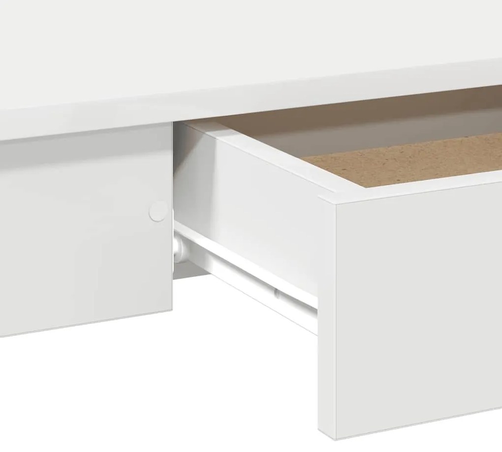 fehér forgácslap íróasztal 100x45x75 cm