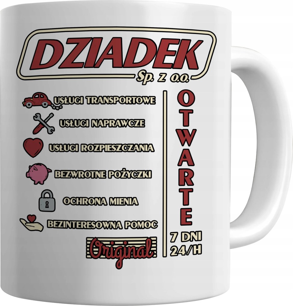 Fehér Bögre Nagypapa Napjára Nagypapa Sp Állatkert Ajándék Nagypapa Ajándék