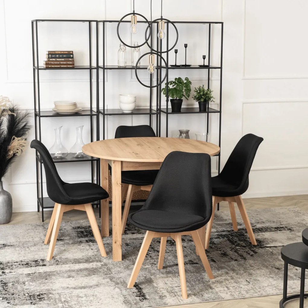 Bővíthető Étkezőasztal Kézműves Riviéra Tölgy Színben. HARRY 102-142 cm