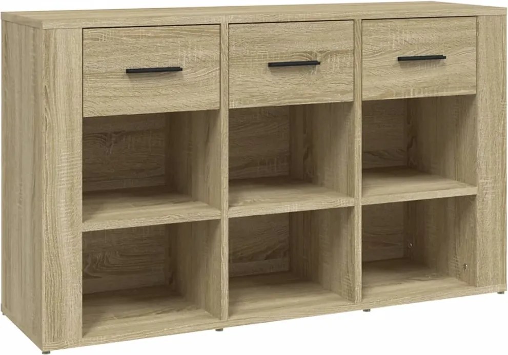 vidaXL sonoma tölgy színű szerelt fa tálalóasztal 100x30x59,5 cm