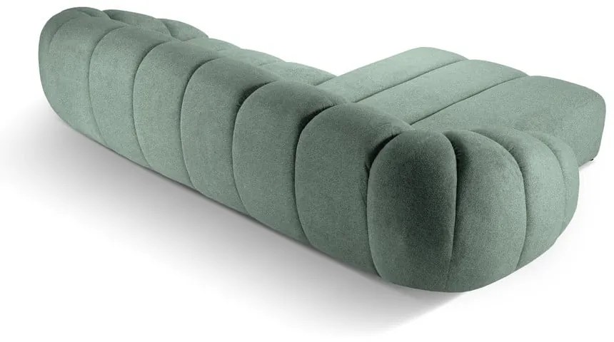 Világoszöld sarokkanapé (bal oldali) Diana – Micadoni