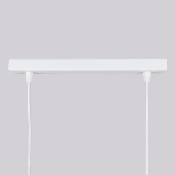 Sollux SL.1536 - Csillár zsinóron KARBON 2xGU10/10W/230V fehér