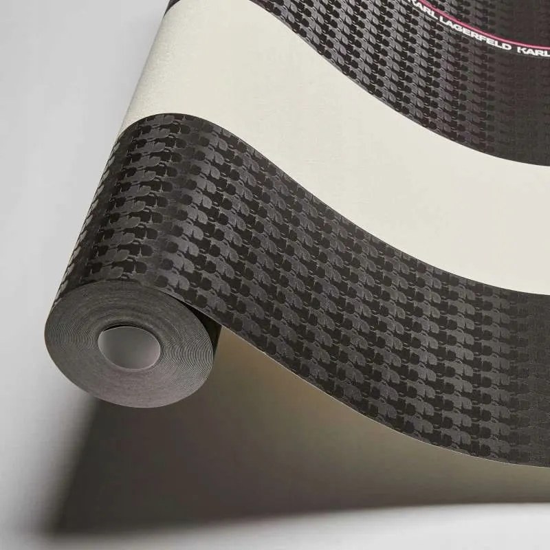 Vinil tapéta csíkos flizelin Karl Lagerfeld fényes exkluzív