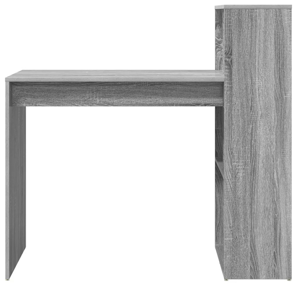 Íróasztal Szürke Sonoma MDF, laminált Közepes Szürke íróasztal