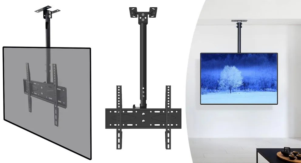 Plafonhoz rögzíthető TV tartó konzol, 26-55&quot;