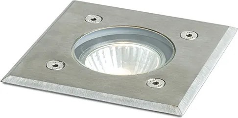 RENDL ORBU SQ 10 süllyesztett lámpa rozsdamentes acél 230V LED GU10 15W IP67