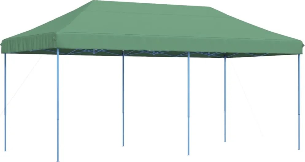 vidaXL zöld összecsukható felugró rendezvénysátor 580x292x315 cm