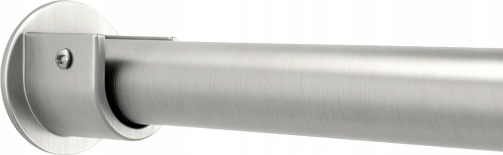 Üreges Függönykarnis 19 mm Ezüst Nikkel 180 cm Kerekek Nélkül