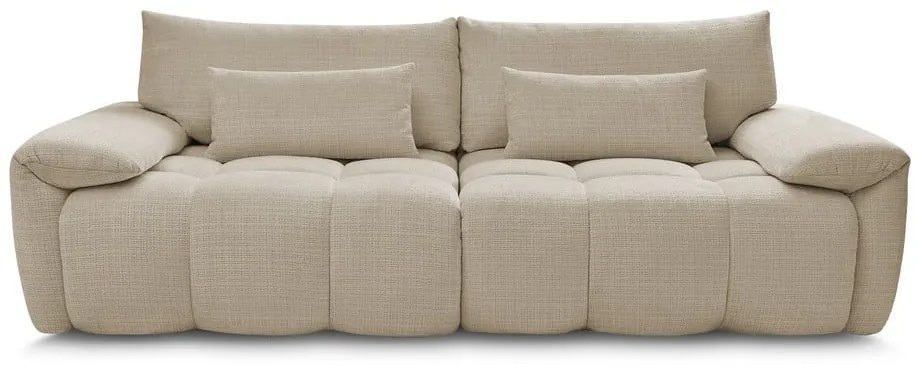 Bézs zsenília kanapé 264 cm Ivane – Bobochic Paris