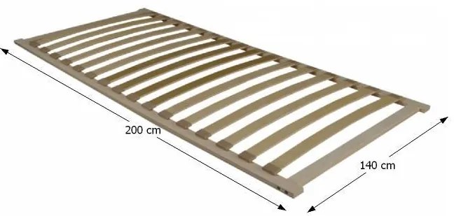 Lemezes ágyrács 200x140 cm Flex 3-zónás. 752075