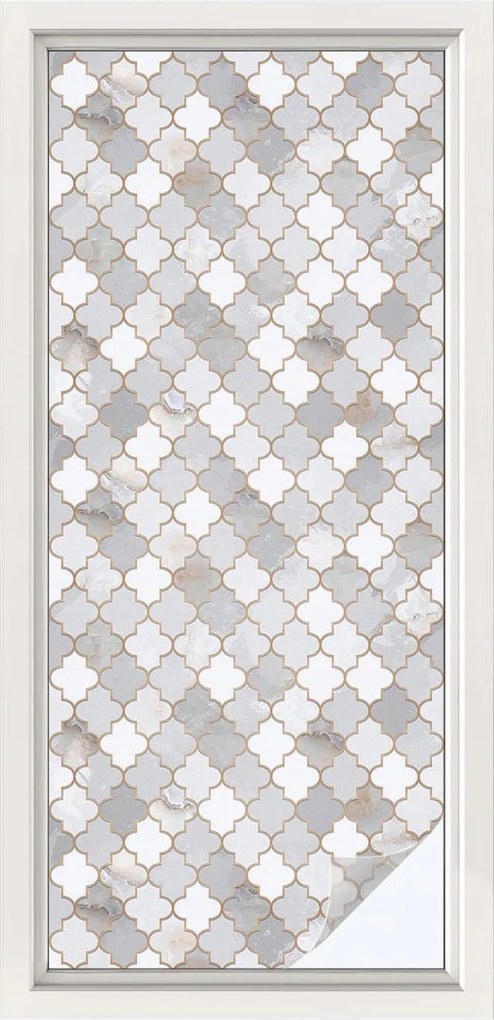 Ablakfólia öntapadós adatvédelem Geometrikus mozaik 50x116