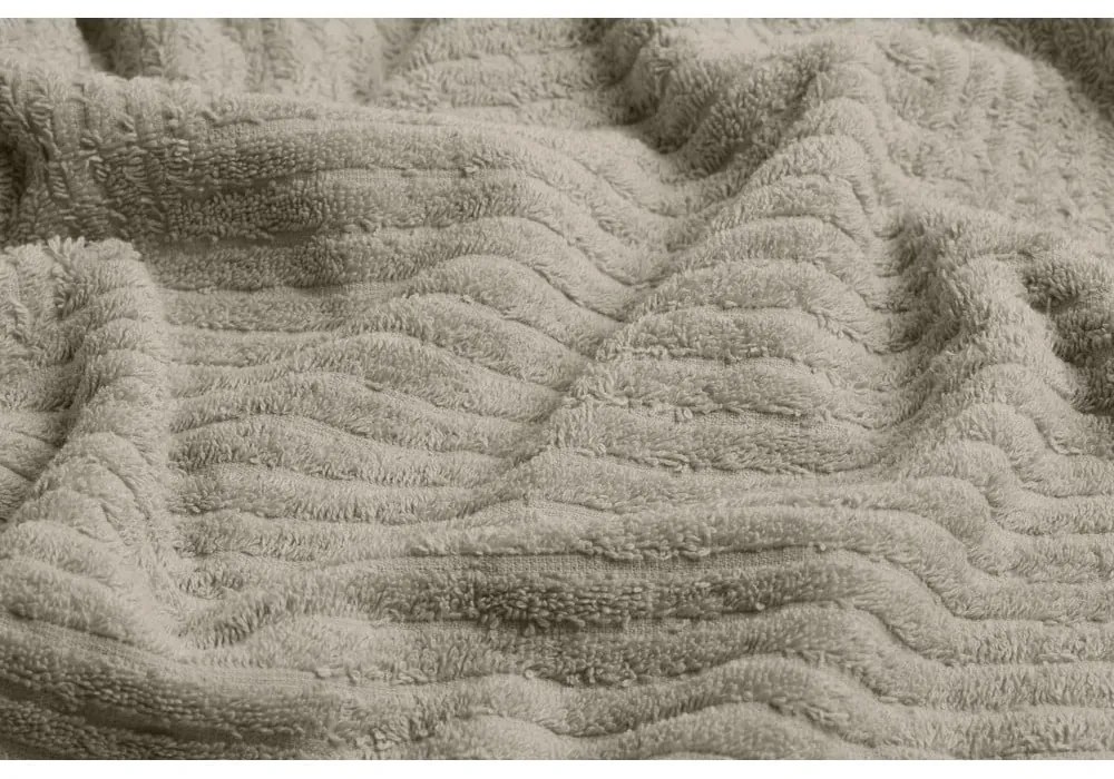 Bézs pamut törölköző és fürdőlepedő készlet 2 db-os - Foutastic