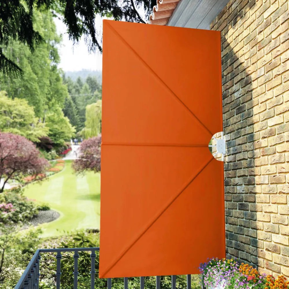 terrakotta összecsukható terasz oldalárnyékoló 300 x 150 cm