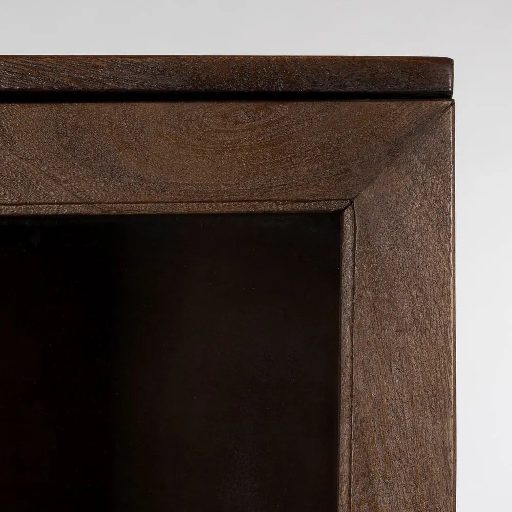 Barna mangófa tálalószekrény 40x180x40 cm Ravi – Ixia