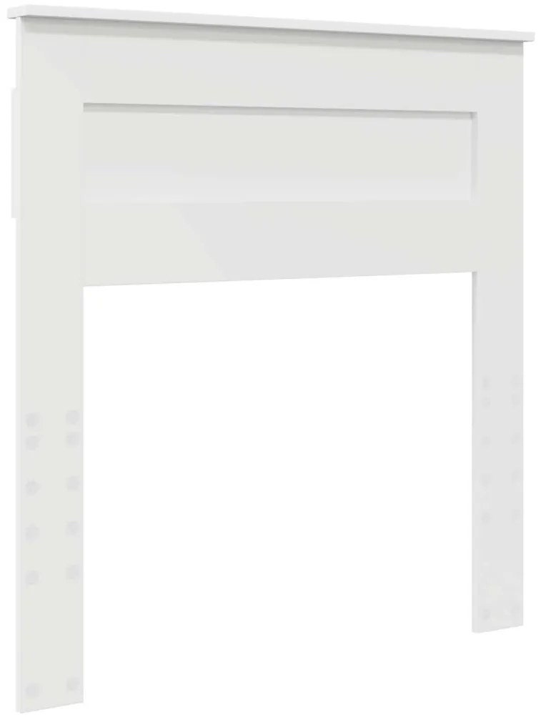 vidaXL Ágykeret matracmal fejtámlával Fehér 75 x 190 cm Tömör fenyőfa