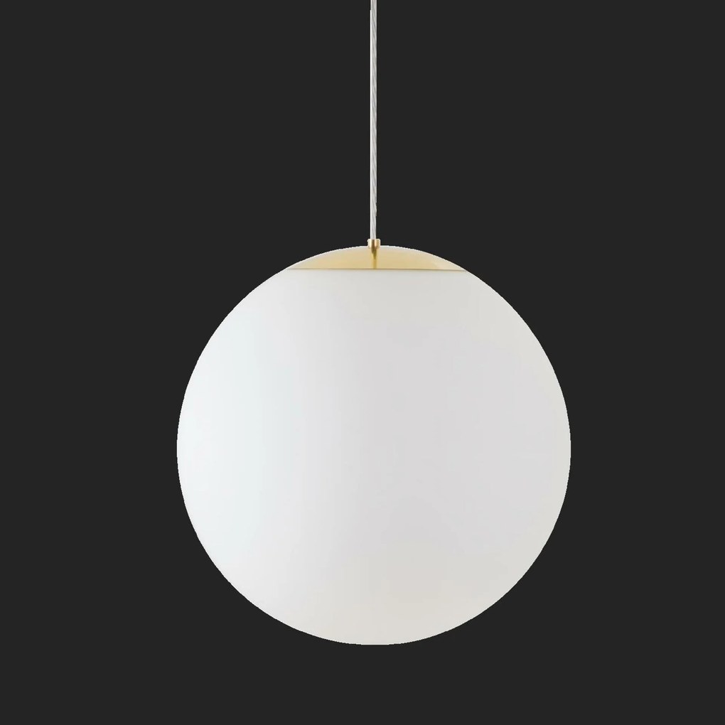 Osmont 70349 Isis S4 Pm-m Hp függesztett műanyag lámpa polírozott sárgaréz fehér