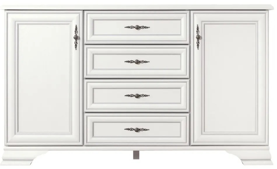 KENTAKT KOM2D4S komód, alpesi fehér