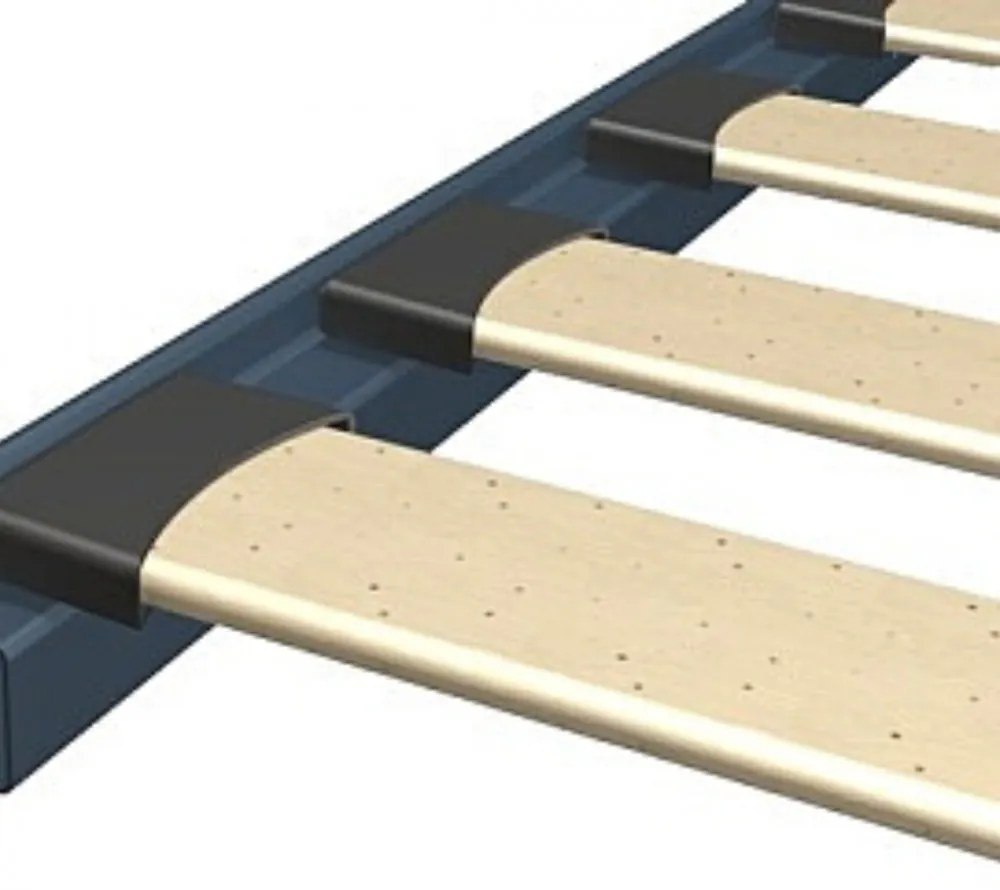 Romero 160x200 cm fém ágyrács Fekete N