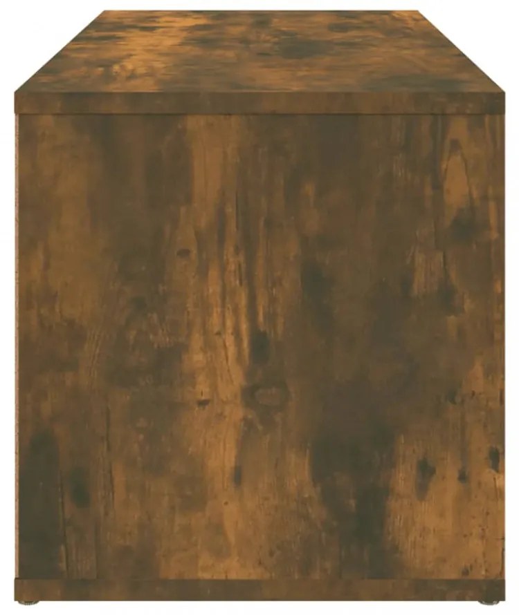 füstös tölgy színű szerelt fa TV-szekrény 80 x 34 x 36 cm