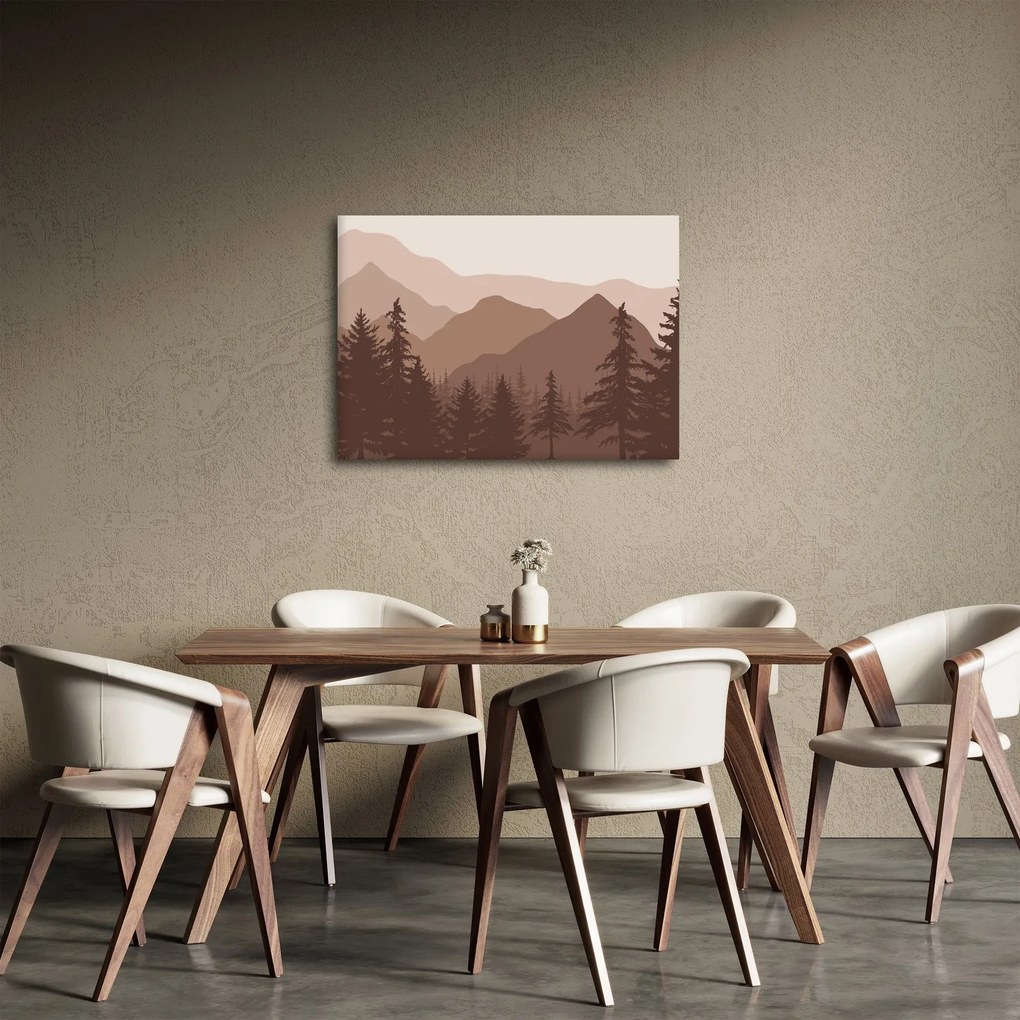 Kép - Barna hegyek N⁰2 (70x50 cm)