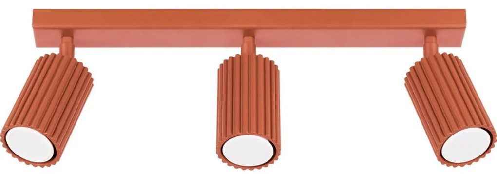 Sollux SL.1638 - Spotlámpa KARBON 3xGU10/10W/230V piros