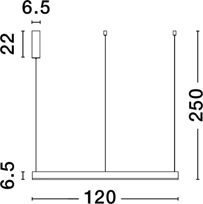 NOVALUCE 9530201 MOTIF Modern Led Függesztett Lámpa LED IP20