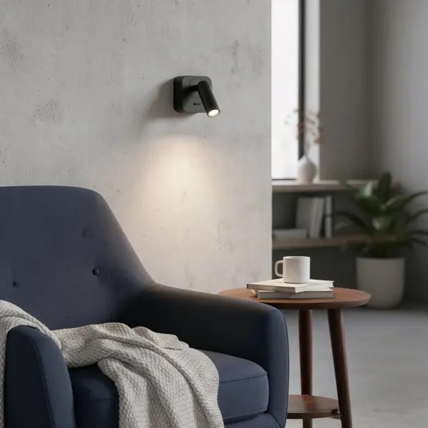 Ideal Lux - LED Fali spotlámpa BEAN LED/3W/230V CRI 90 fekete