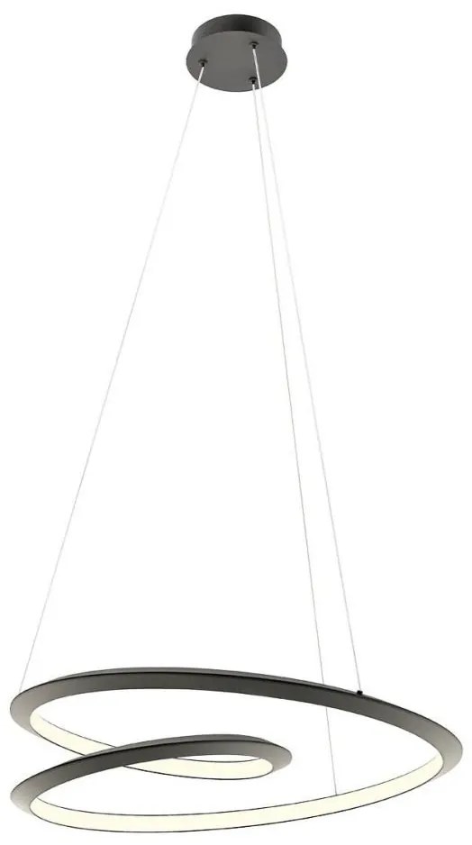 Redo 01-3378 - LED fényerőszabályozható kábeles csillár STORM LED/60W/230V fekete