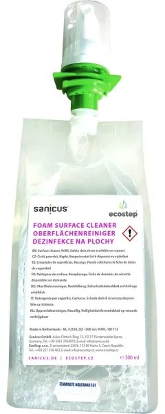 EcoStep 50061 - Fertőtlenítőszer-adagoló D4 500 ml fehér