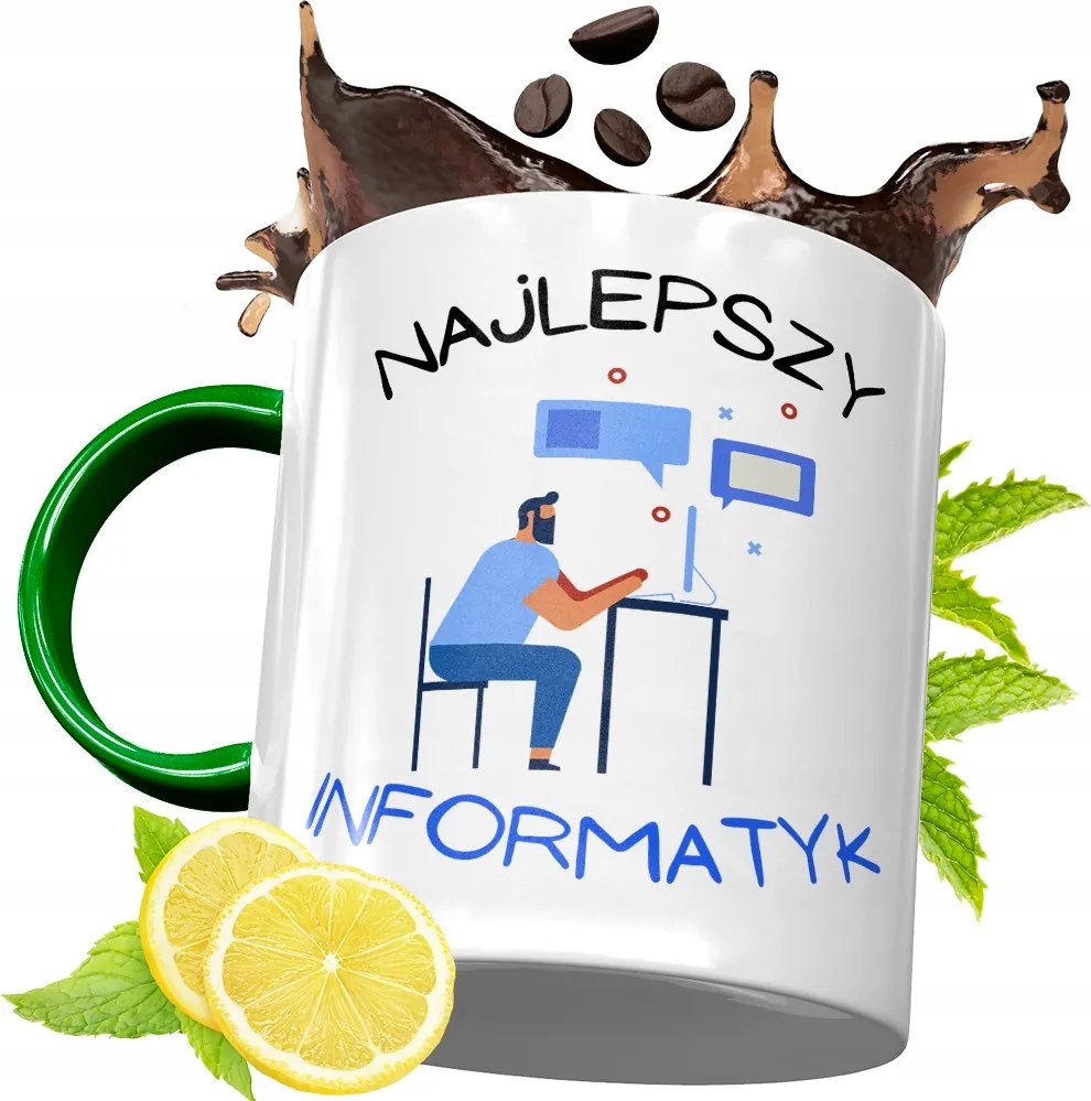 Zöld Bögre Informatikusoknak Születésnapi Ajándék fényképes nyomtatással