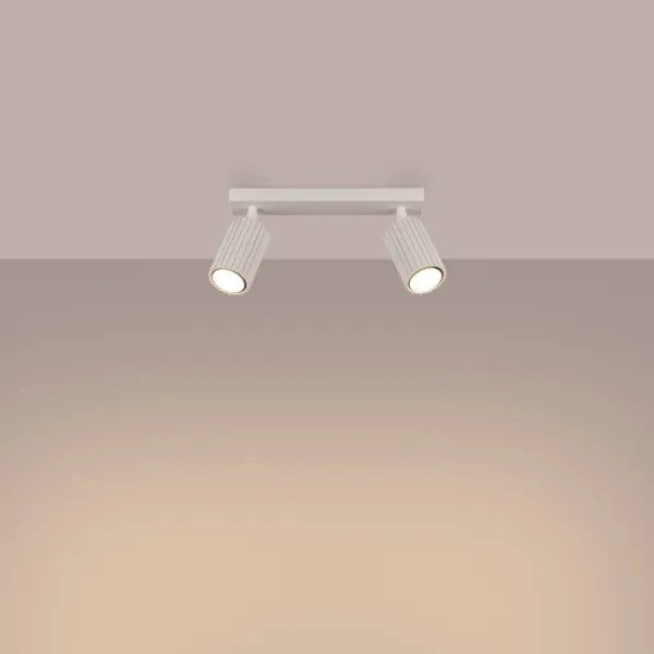 Sollux SL.1599 - Spotlámpa KARBON 2xGU10/10W/230V krémes