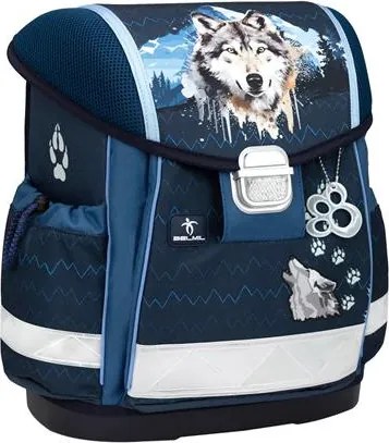 Iskolatáska, fémcsat, BELMIL Classy Northern Alpha, farkas (BL410313AG78F)