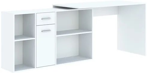 CARROLL Íróasztal Fehér Színben 120 cm 1D1S