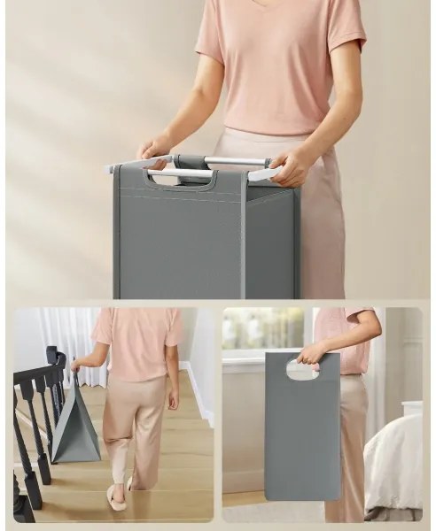 REX mosókosár fehér/szürke