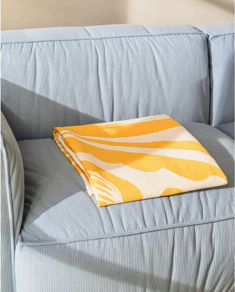 Sárga takaró 165x200 cm Lino – noo.ma